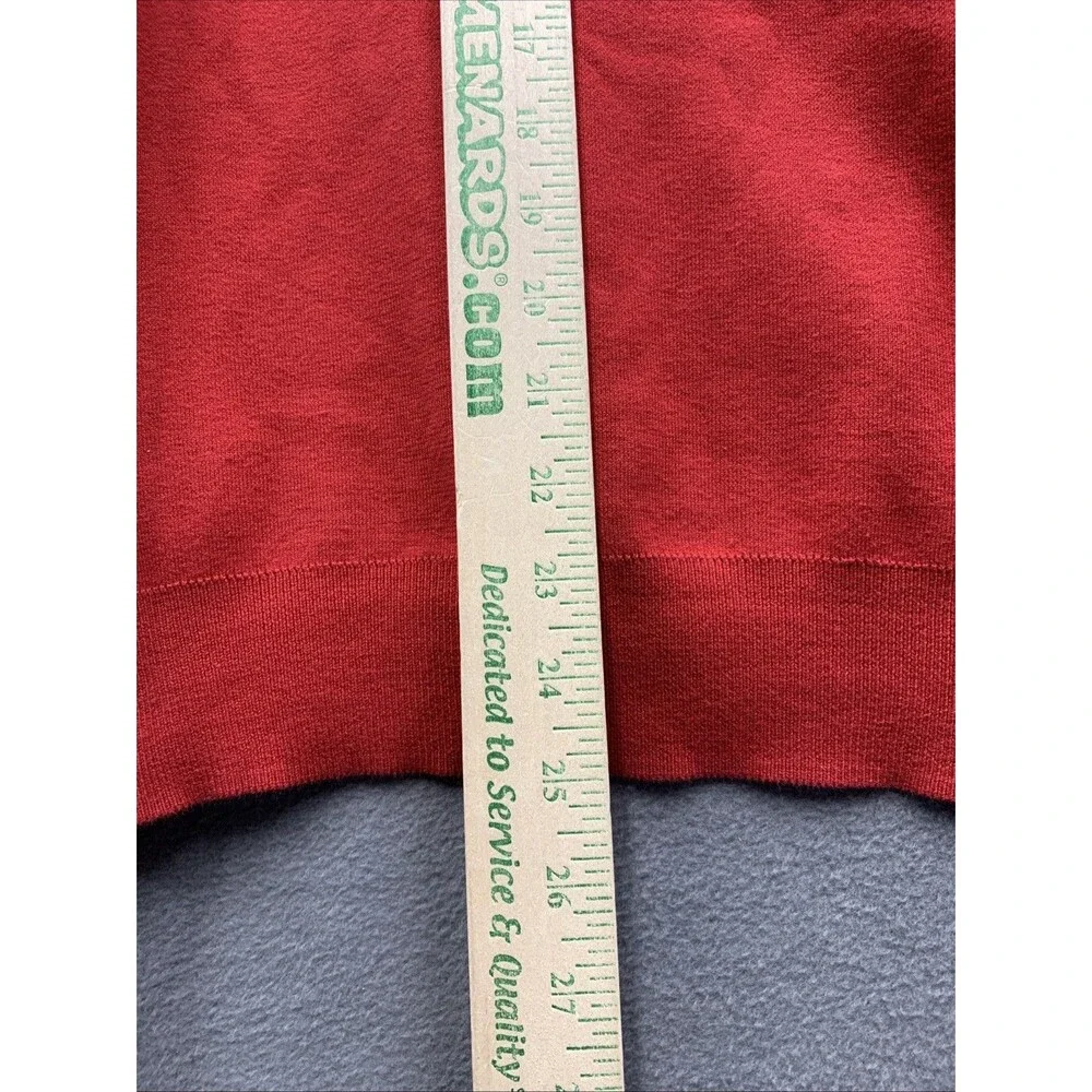 Polo Ralph lauren Mens Pullover V-Neck Sweaters Pima Cotton Preppy Red Large